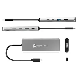 USB-Хаб j5create JCD401-N, USB-C 7-в-1 (JCD401-N) - мініатюра 3