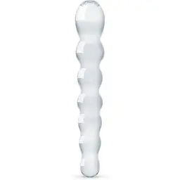 Скляний дилдо у вигляді намистин Gildo Glass Dildo No. 19