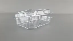 Контейнер пластиковий з відкидною кришкою А-193/130/60, 50 шт, форма прямокутна, колір прозорий для їжі, салатів і доставки
