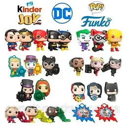 Комплект Kinder Joy Funko Pop DC Super Heroes  Супер Герої 5 шт  - мініатюра 3
