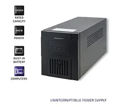 Джерело безперебійного живлення Qoltec QLT1500 900W Proxima-L, LED, AVR, 3st, 2xSchuko socket, 2x12V9Ah - мініатюра 2