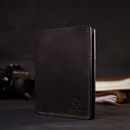 Шкіряний чоловічий гаманець GRANDE PELLE 12х14,5х1 см acs0026940 - мініатюра 6