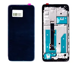 Дисплей Motorola XT2045 Moto G8 чорний + рамка