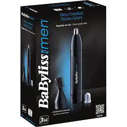 Тример для носа та вух BaByliss E652E чорний - мініатюра 2