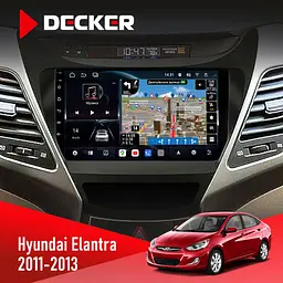 Штатна магнітола Hyundai Elantra 2011-2013 Decker D9-011 4x64, DSP, 4G, 360 Decker (НФ-00005687)