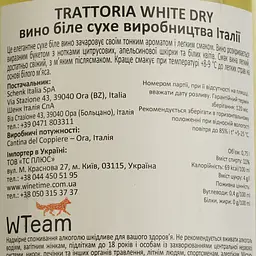 Вино Schenk Trattoria Bianco біле сухе 0.75 л - мініатюра 4