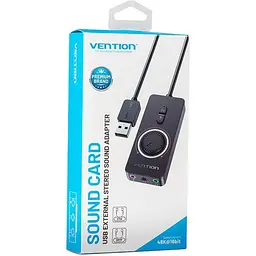 Звукова карта Vention Audio USB 3х3.5mm jack 0.15m Volume Control (CDRBB) [143126] - мініатюра 2