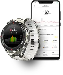 Смарт-годинник Amazfit T-Rex Camo Green захищений водонепроникний - мініатюра 6