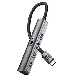 Хаб USB-C ArmorStandart Type-C to 4USB Grey (ARM69364) - мініатюра 2