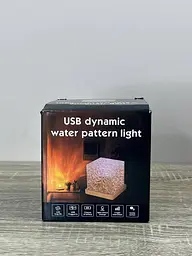 RGB LED нічник Dynamic Water Pattern Light з ефектом води, пультом ДК і USB живленням декоративна настільна лампа - мініатюра 7