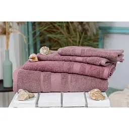 Набір банних рушників №5083 Elite SoftNess Violet, 4 шт. (2200003183535) - мініатюра 2