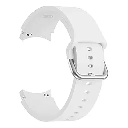 Ремінець силіконовий BeWatch Samsung Galaxy Watch 4/5/Pro SoftTouch Білий (0139303) - мініатюра 2