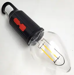 Кемпінгова LED лампа акумуляторна ліхтар світильник з гачком світлодіодна лампочка UKC Camping lamp UKC LED-1 - мініатюра 3