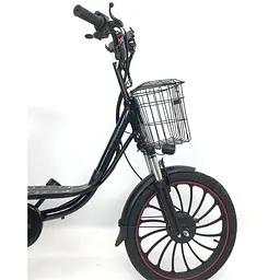 Електровелосипед Minako V4 PRO двомісний 800W/60V/24Ah із заднім амортизатором чорний - мініатюра 3