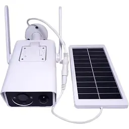IP камера відеоспостереження RIAS X1 (iCSee APP) Wi-Fi 2MP вулична із сонячною панеллю White (3_02397) - мініатюра 3