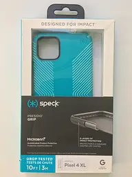Чохол протиударний з антимікробним покриттям Speck Presidio Grip для Pixel 4 XL Bali Blue - мініатюра 6