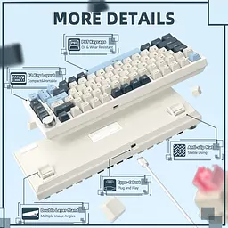 Клавіатура Attack Shark K85 Blueberry (AS-6972792471556-B-UA) [166735] - мініатюра 12