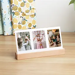 Настільна фоторамка на 3 фото з підсвіткою для Fujifilm Instax Mini - мініатюра 6