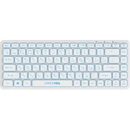 Клавіатура OfficePro бездротова біла (SK790W) - мініатюра 4