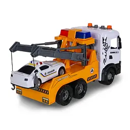 Ігровий набір TechnoDrive серії Mid Truck - Евакуатор Scania з машиною поліції (3004KS) - мініатюра 6