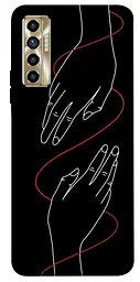 TPU чохол Demsky Плетення рук для TECNO Camon 17P