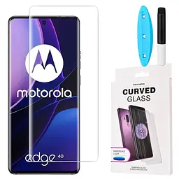 Захисне скло DK для Motorola Edge 2023/Edge 40 UV Curved 017258 clear 2 шт. - мініатюра 2