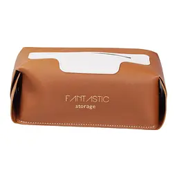 Серветниця із екошкіри у салон автомобіля 22х11,5х9 см, коричневий Yiwu HP-3-210BR - мініатюра 3