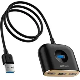 Концентратор Baseus USB 3.0 to 1xUSB 3.0 + 3xUSB 2.0 1.0m (CAHUB-AY01)