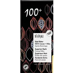 Шоколад Vivani Edel Bitter чорний органічний 100% 80 г