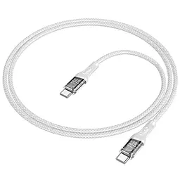 Дата кабель Hoco U111 Discovery Edition Type-C to Type-C 60W (1.2m) Grey - мініатюра 4