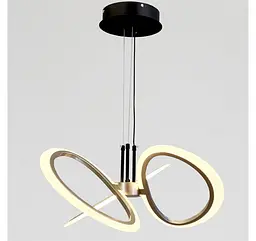 Світлодіодна підвісна люстра Artlight WG5145-3CF+BK, 50 Вт, світло-кавовий сатин + чорний - мініатюра 5