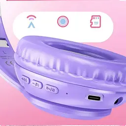 Навушники Hoco W42 Cat Ear Purple Grape (795854) [104195] - мініатюра 7