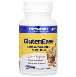 Ферменти для перетравлення глютену Enzymedica GlutenEase 60 капсул