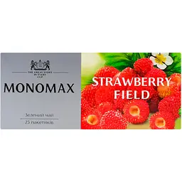 Чай зелений Monomax Strawberry Field в пакетиках 50 г (25 шт. х 1.5 г) - мініатюра 3
