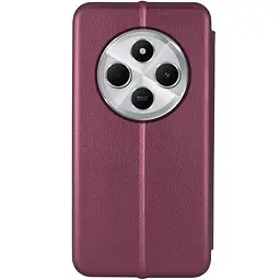 Шкіряний чохол-книжка Classy для Xiaomi Redmi 14C / Poco C75 Бордовий - мініатюра 3