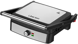 Електрогриль Liberton LPG-1402, Inox/Black, 2200W, закритий (двосторонній)