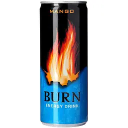 Енергетичний безалкогольний напій Burn Mango 250 мл