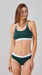 Комплект жіночий топ+труси SY9462 S Зелений shop (2000999285080)