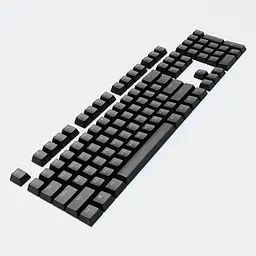 Набір кейкапів Dark Project PBT KS-45 ENG/UA/RU (DP-KS-0045) чорні - мініатюра 2