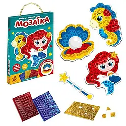 Набір для творчості Vladi Toys Блискуча мозаїка. Русалочка VT4511-06 (укр) - мініатюра 2
