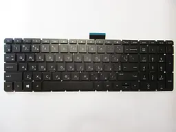 Клавіатура для ноутбуків HP 250 G6, 255 G6, 15-bs, 15-bw, 15-cb, 15-cw чорна без рамки з підсвічуванням RU/US High
