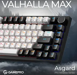 Механічна ігрова клавіатура GamePro MK-160-B MAX USB Hot-Swap Outemu Magnetic Switch Black-White - мініатюра 4