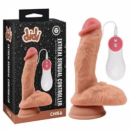 Вібратор Chisa Didi Extreal Sensual Controller Реалістичний з присоскою та пультом управління, 18.5х3.7 см
