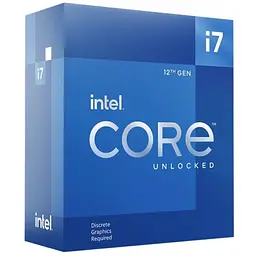 Процесор Intel Core i7 (LGA1700) i7 12700KF Box (BX8071512700KF)