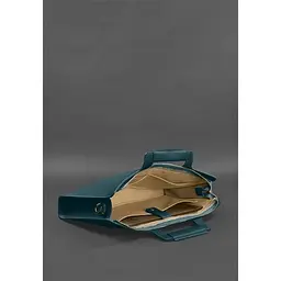 Сумка для ноутбука та документів BlankNote Жіноча шкіряна 15 Dark Green (BN-BAG-36-malachite) - мініатюра 6