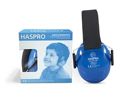 Дитячі протишумові навушники Haspro від 1.5 до 12 років SNR 27 дБ сині (1251-02) - мініатюра 9