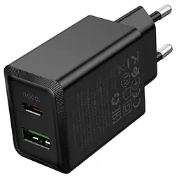 МЗП Hoco N71 Nuevo PD30W+QC3.0 (1USB-A/1C) Black - мініатюра 3