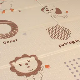 Розвиваючий двосторонній складний килимок Poppet День народження та Веселі фігурки 150х180x1 см (PP038-150) - мініатюра 5