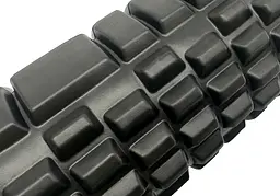 Масажний ролик EasyFit Grid Roller 33 см v.1.1 Чорний - мініатюра 3