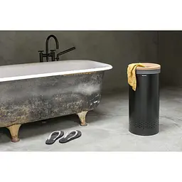 Бак для білизни Brabantia Laundry Bin чорний 35 л (120008) - мініатюра 6